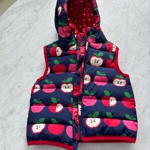 Gymboree Red and White Polka Dot Vest